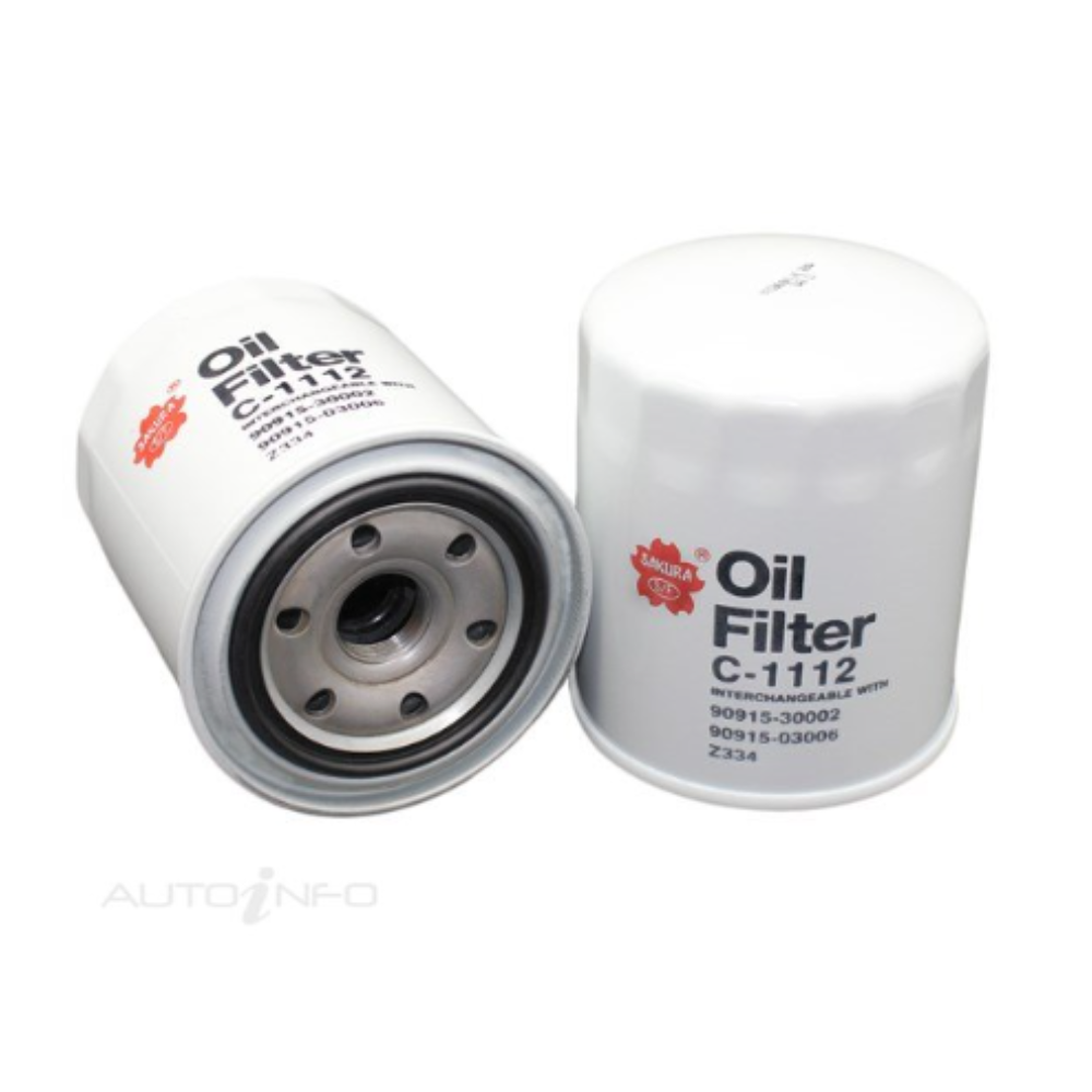 Sakura Oil Filter - Toyota KZN165 Hilux 1KZTE 3.0L Turbo Diesel 1999-2005