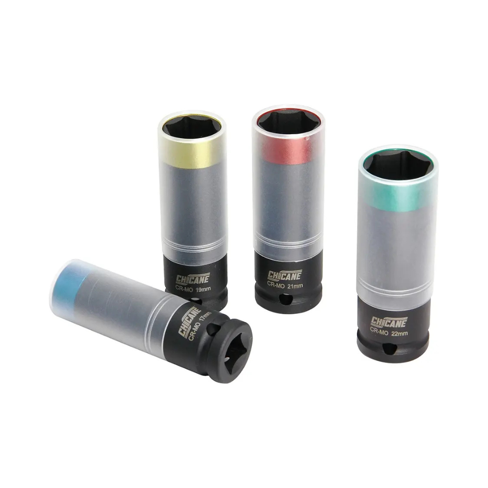 Chicane 4 Piece Wheel Nut Socket Set 1/2 Inch Drive
