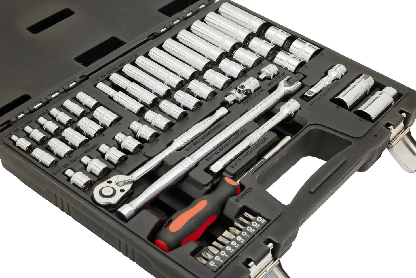 Chicane 56 Piece Socket Set 1/4 & 3/8 Inch Drive