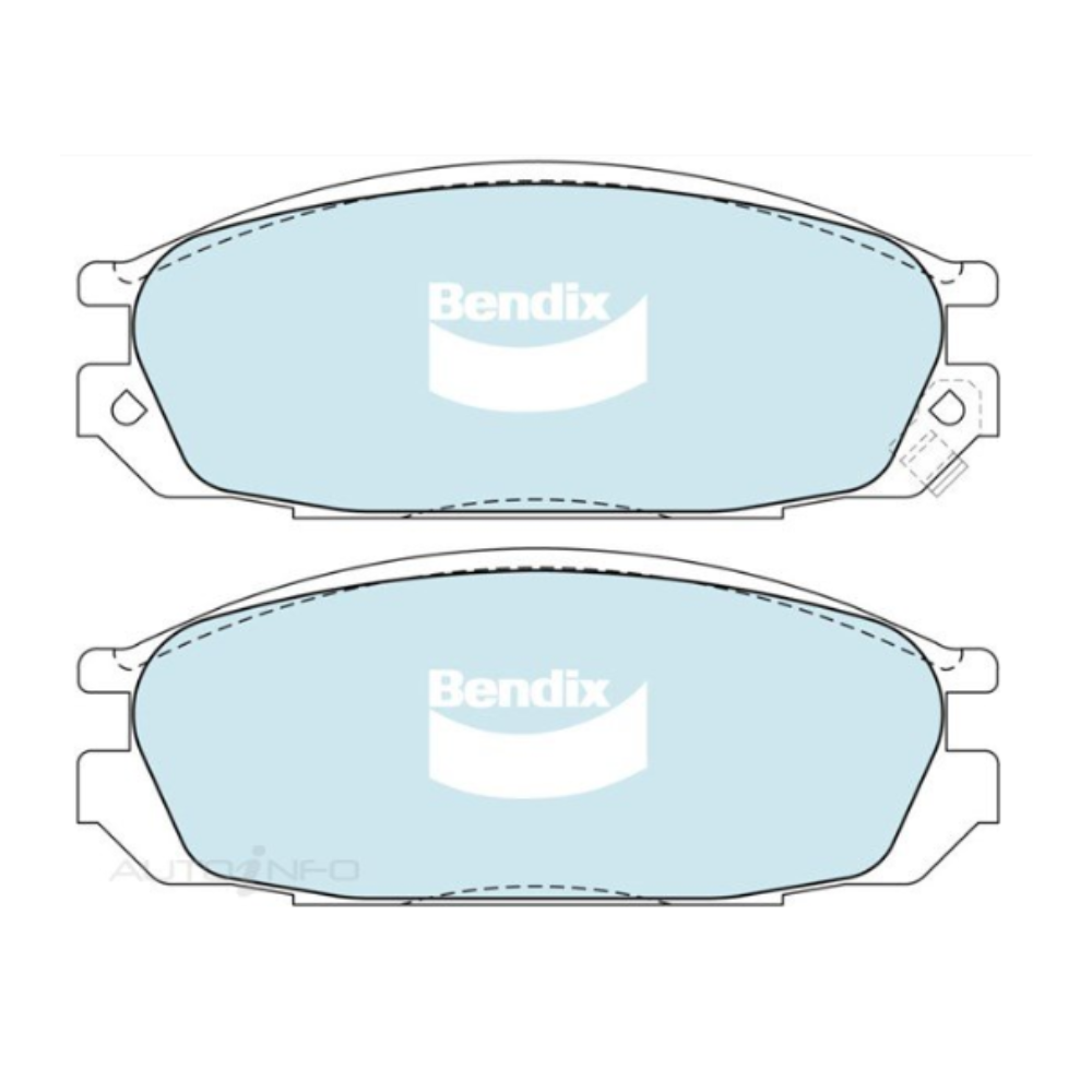 Bendix 4WD Rear Brake Pads - Nissan GQ Patrol TB42 EFI 1992-1997