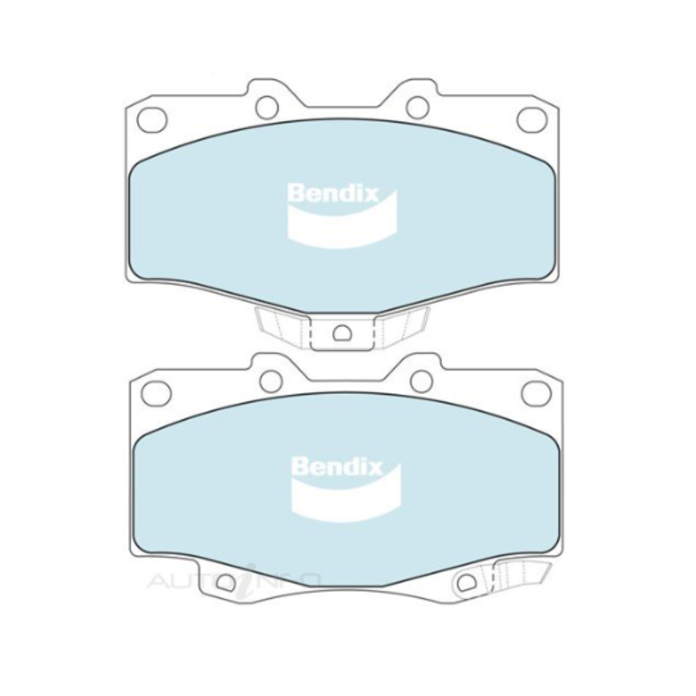 Bendix 4WD Front Brake Pads - Toyota LN167 LN172 Hilux 5L 3.0L Diesel 1998-2005