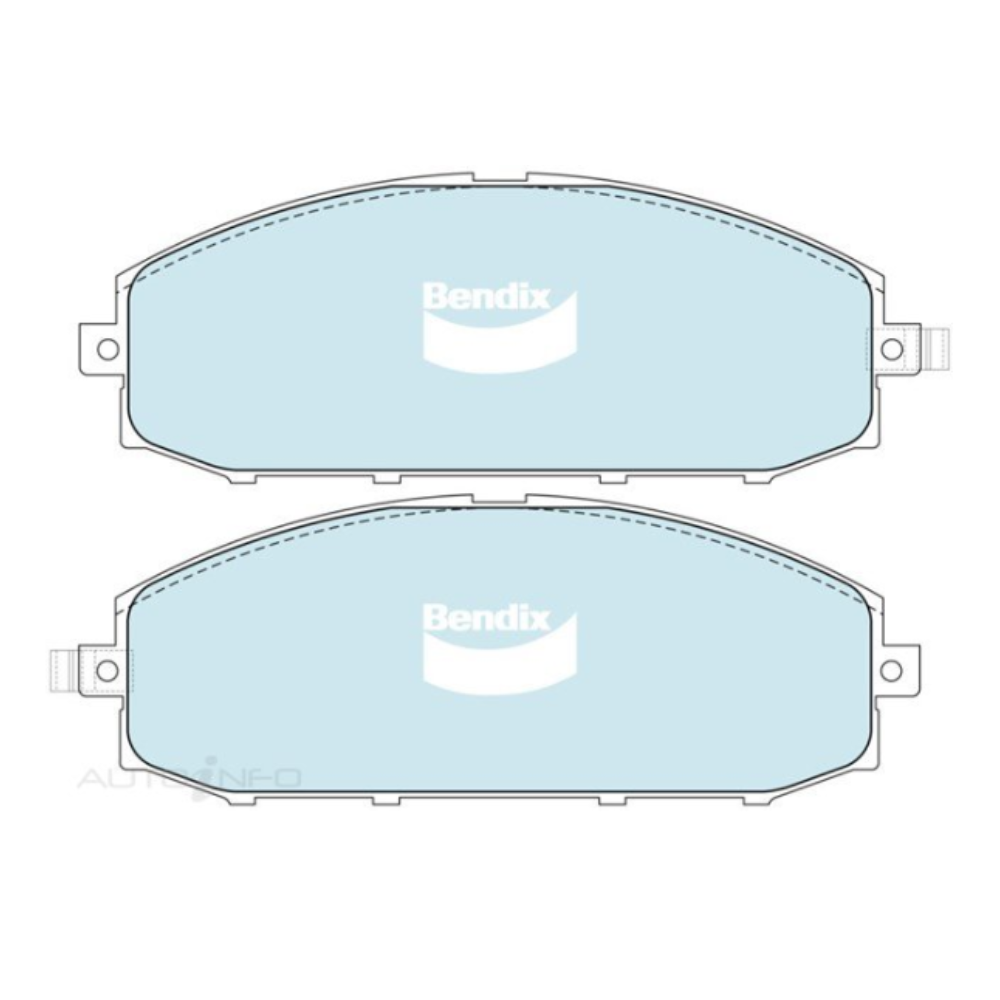 Bendix 4WD Front Brake Pads - Nissan GU Patrol TD42Ti 2002-2007