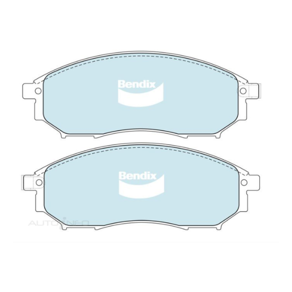 Bendix 4WD Front Brake Pads - Nissan D40 Navara YD25 2005-2015 (For 320mm Rotors)