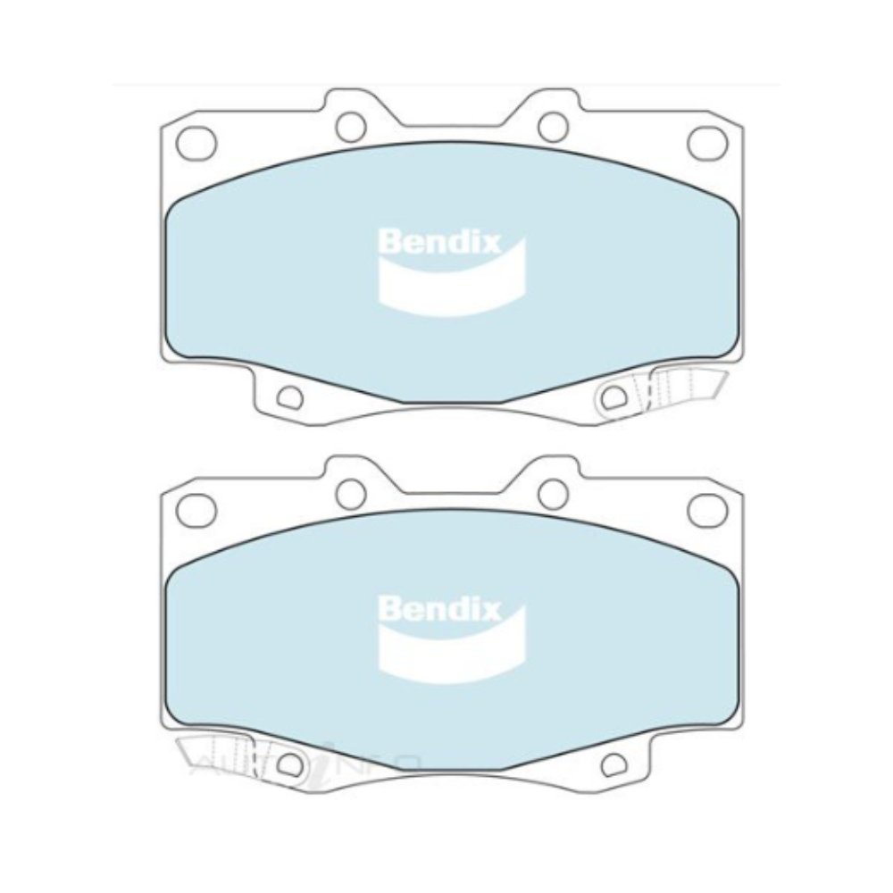 Bendix 4WD Front Brake Pads - Toyota GGN25 Hilux 1GRFE 4.0L V6 Petrol 2005-2015 (297mm Disc, w/o VSC)