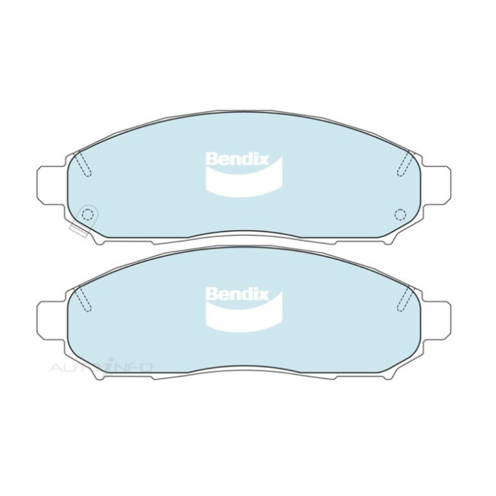 Bendix 4WD Front Brake Pads - Nissan D40 Navara YD25 2005-2015 (For 295mm Rotors)