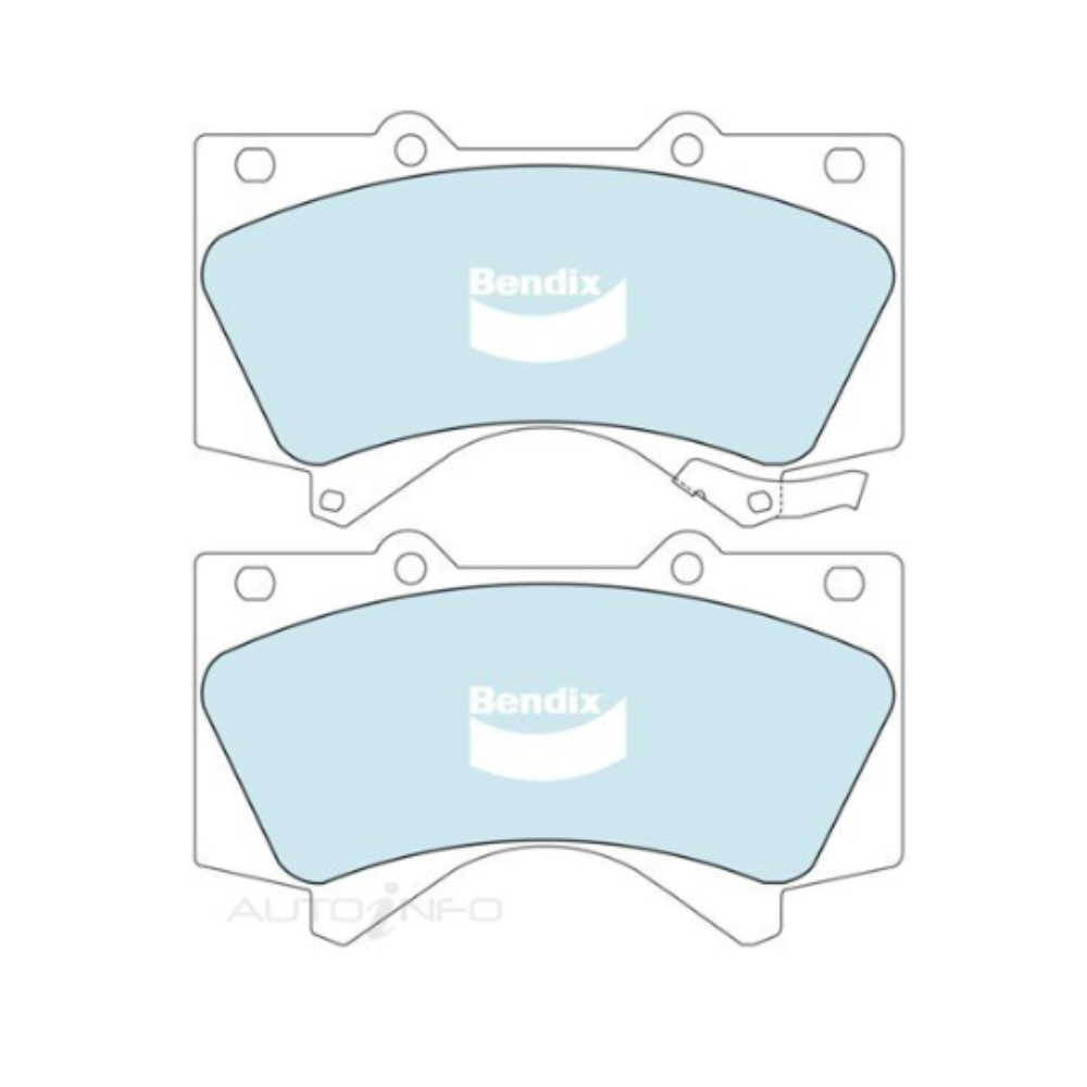 Bendix 4WD Front Brake Pads - Toyota Landcruiser 200 Series 1URFE 2012-2020