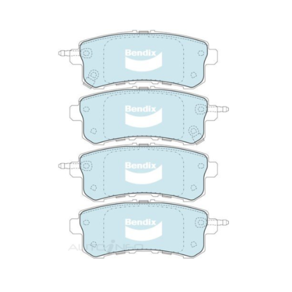 Bendix 4WD Rear Brake Pads - Nissan Y62 Patrol VK56 2013-Current