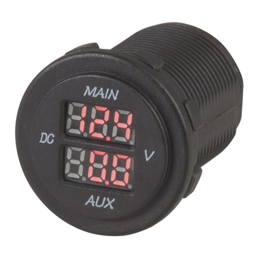 Powertech Dual Battery LED Volmeter