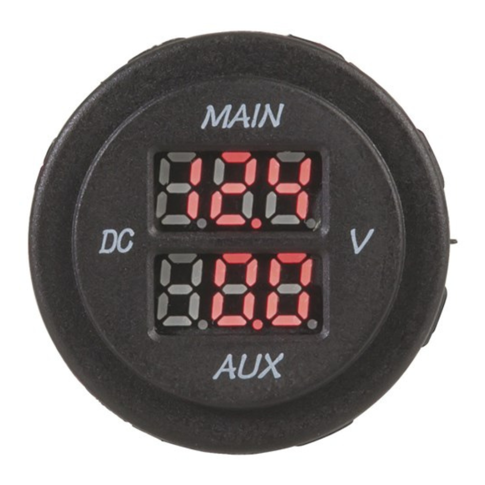 Powertech Dual Battery LED Volmeter