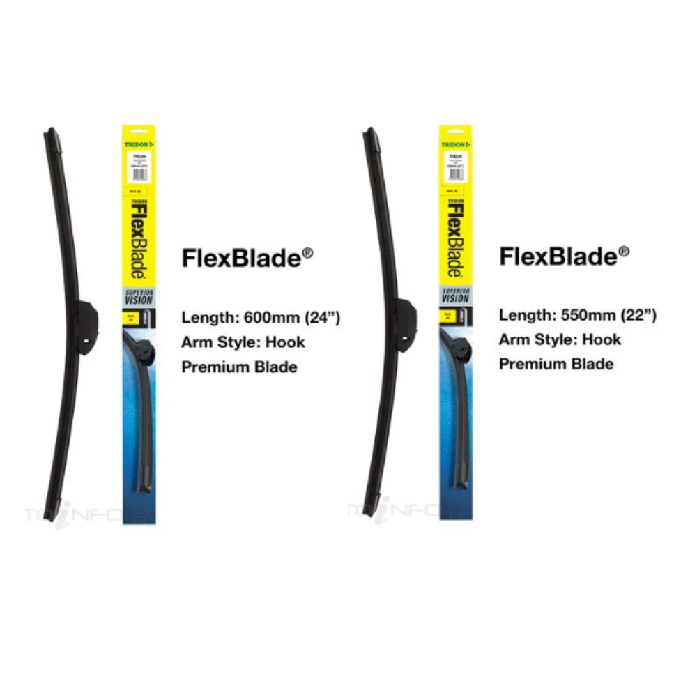 Front Wiper Blade Set - Toyota Landcruiser 200 Series 1URFE 2012-2020