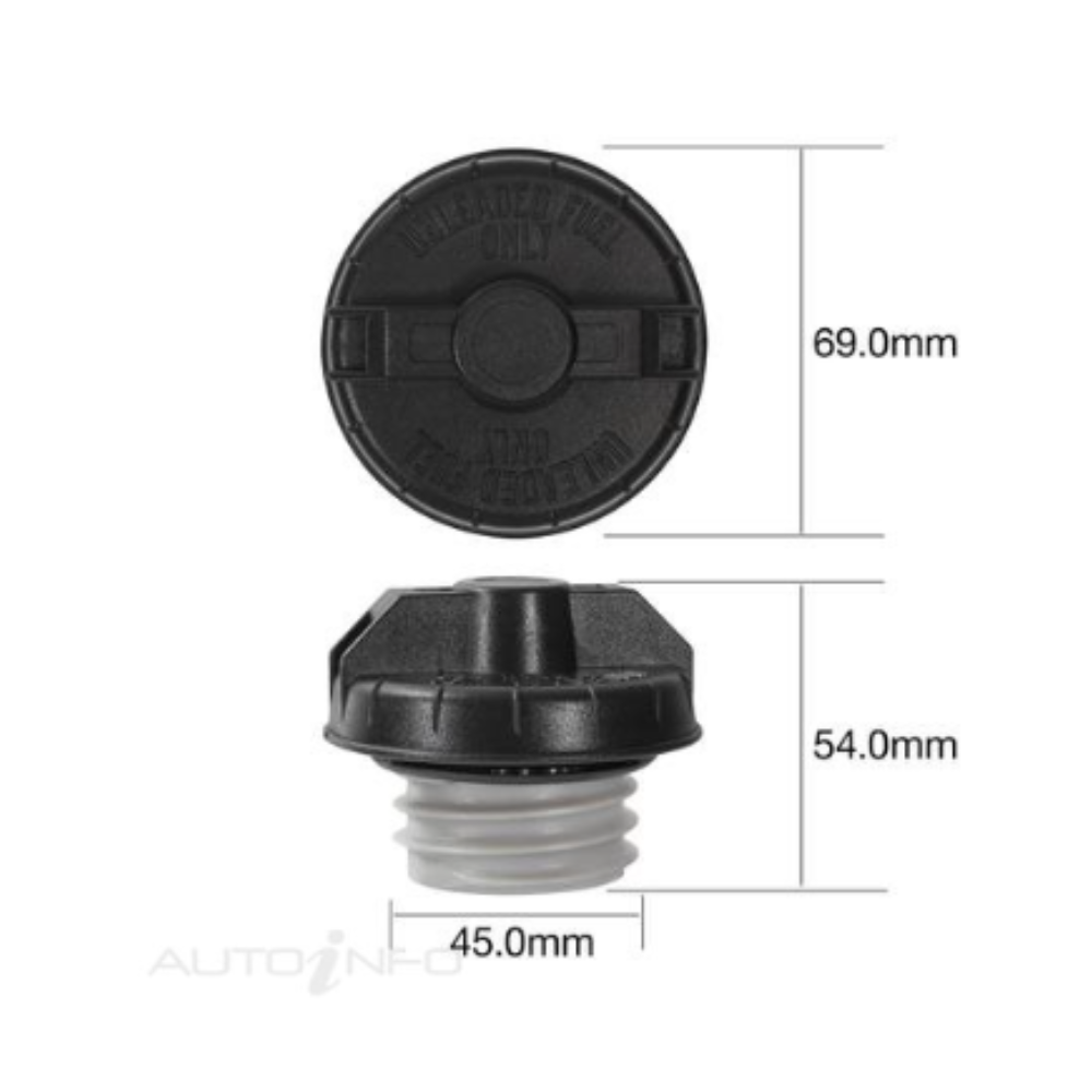 Fuel Filler Cap Pastic Screw Type - Toyota Hilux 22R 2.4L Petrol RN105 RN106 RN110 RN130 1988-1997