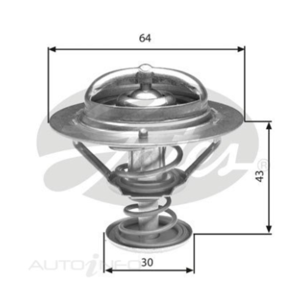 Gates Thermostat - Toyota Landcruiser 100 Series 1HD 1998-2007