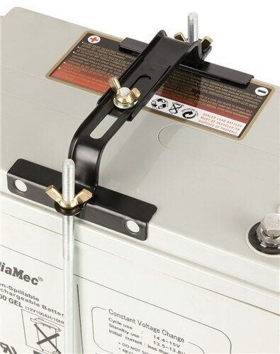 Adjustable Metal Battery Clamp Universal Fit 13.5cm - 19cm