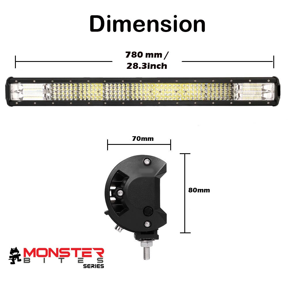 28 inch Philips LED Quad Row Light Bar