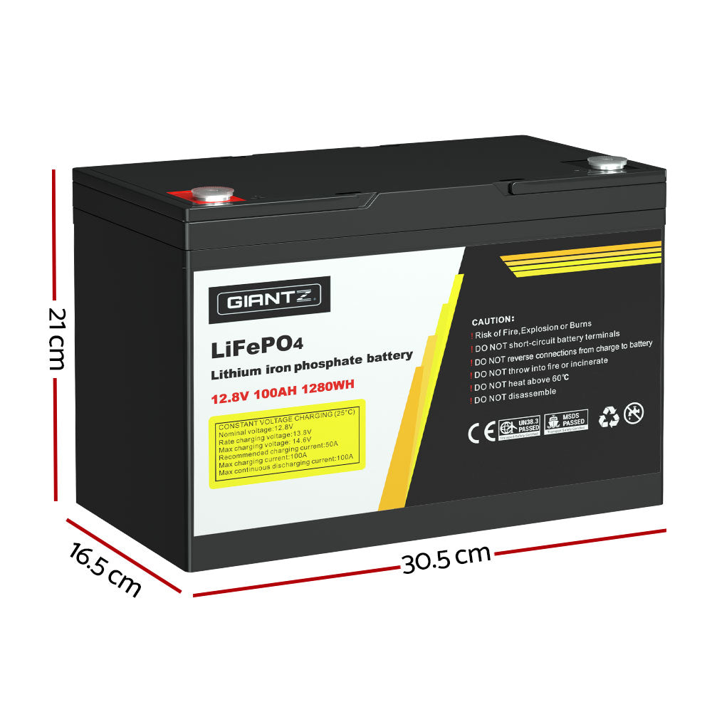 Giantz Lithium 100AH 12V Deep Cycle Battery