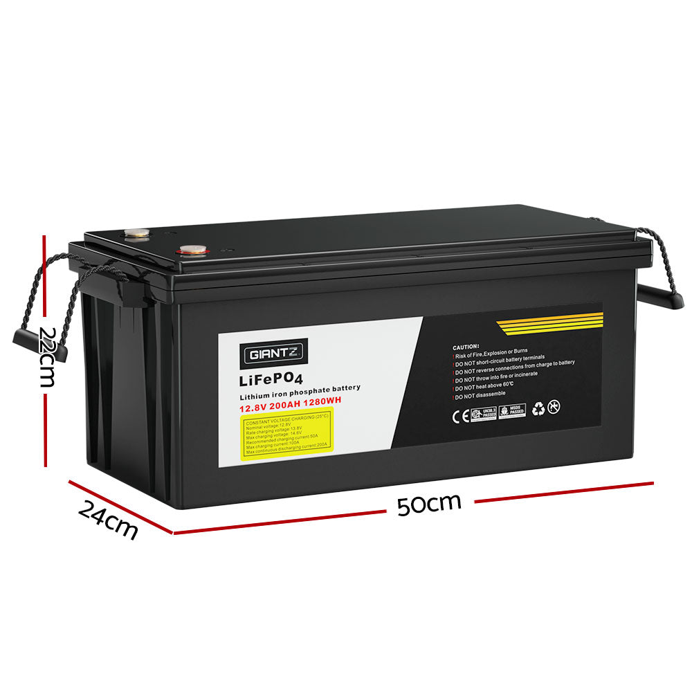 Giantz Lithium 200AH 12V Deep Cycle Battery