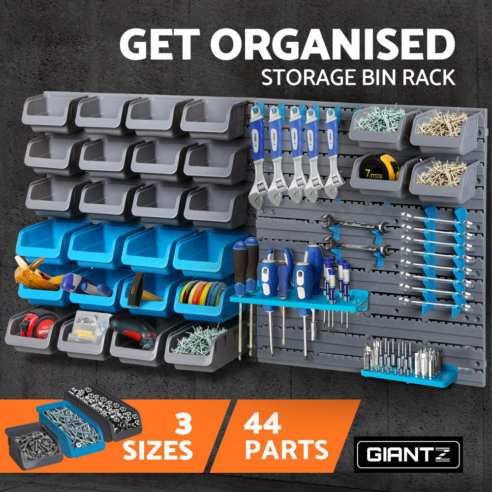44 Bin Wall Mounted Storage Rack
