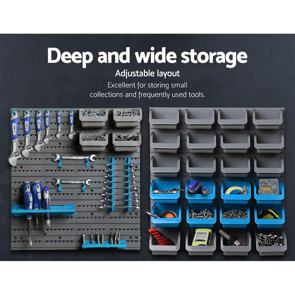44 Bin Wall Mounted Storage Rack