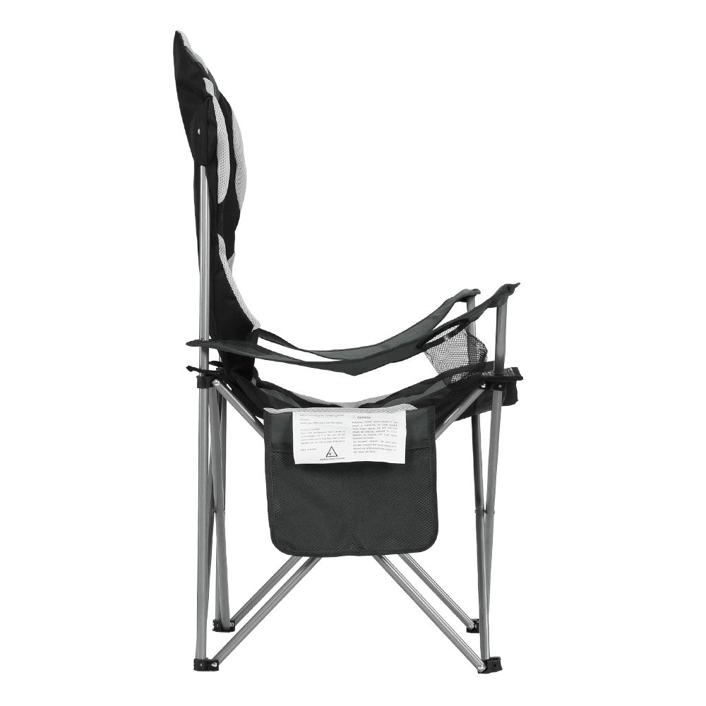 Weisshorn 2x Folding Camping Chairs (Grey)