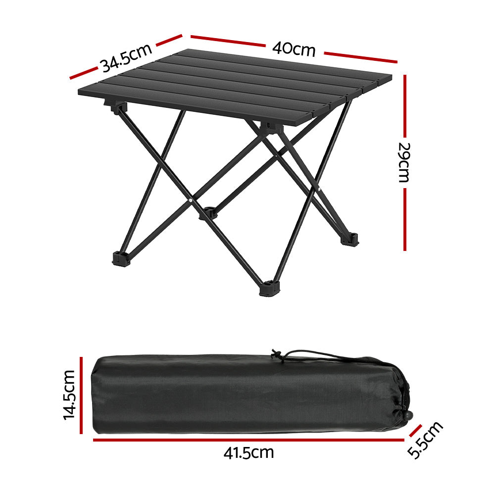 Weisshorn Folding Aluminium Camp Table 40cm