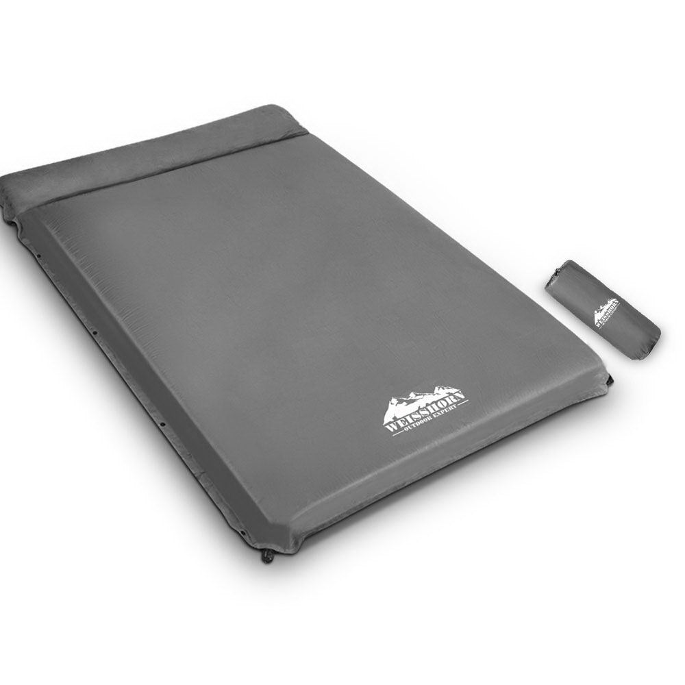 Weisshorn Double Self Inflating Mattress 10cm - Grey