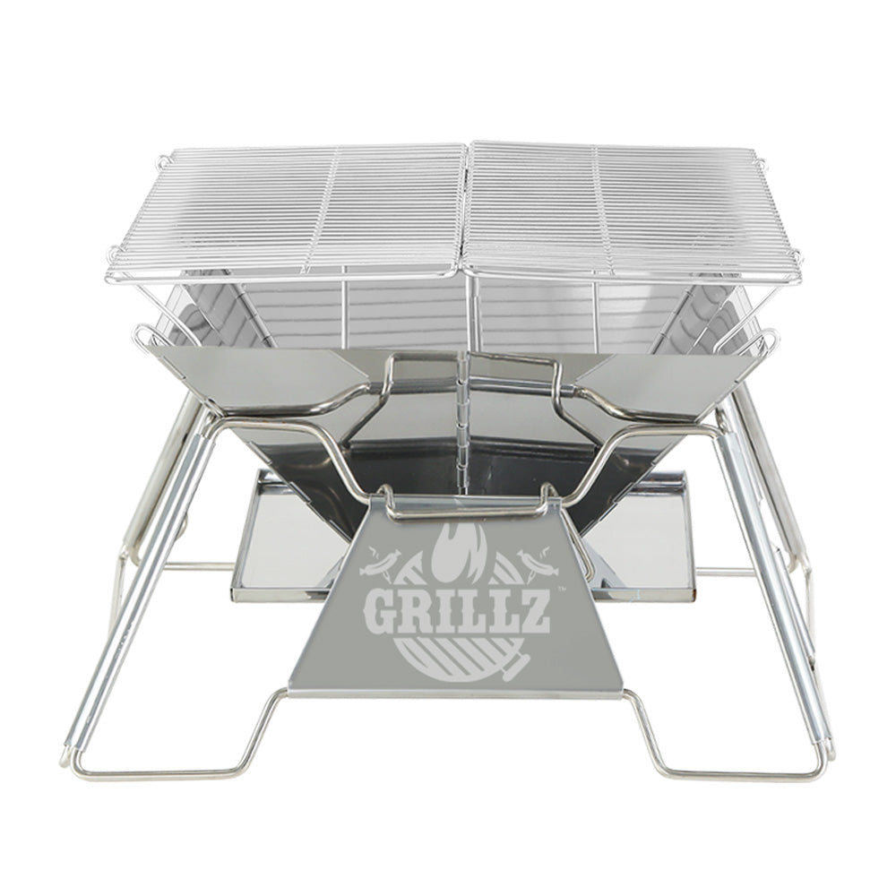 Foldable Portable Fire Pit Grill with Carry Bag 2.5kg