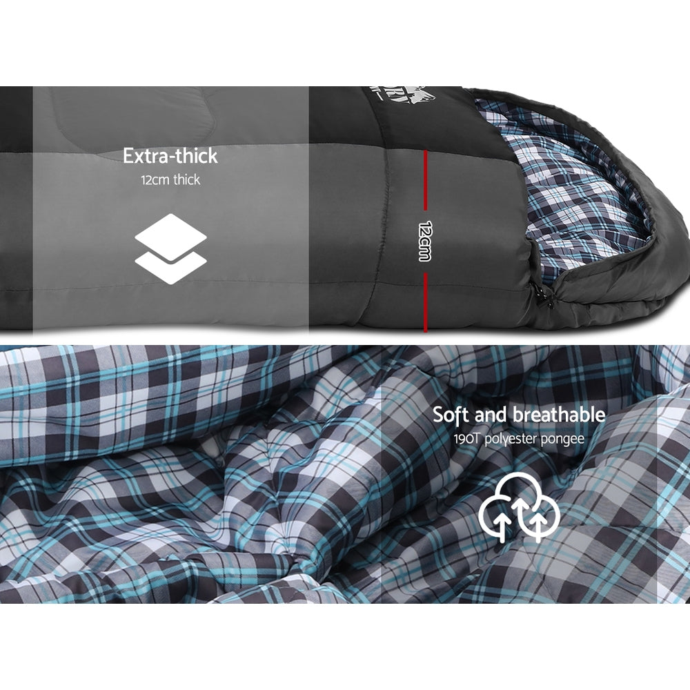 Weisshorn Single Sleeping Bag Black -20 C
