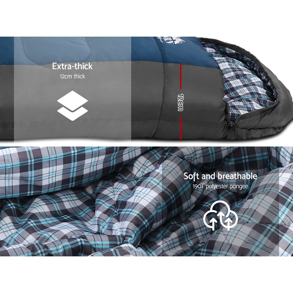 Weisshorn Single Sleeping Bag Navy -20 C