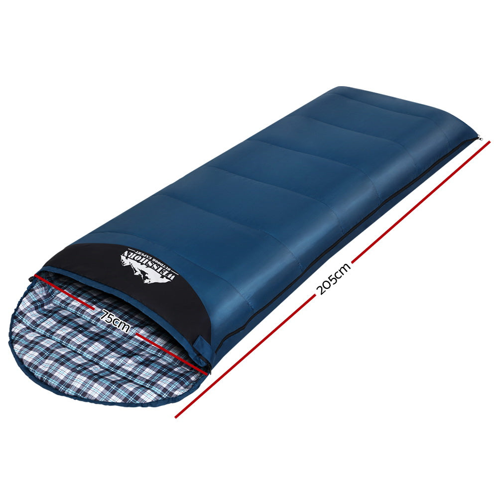 Weisshorn Single Sleeping Bag Navy 0C