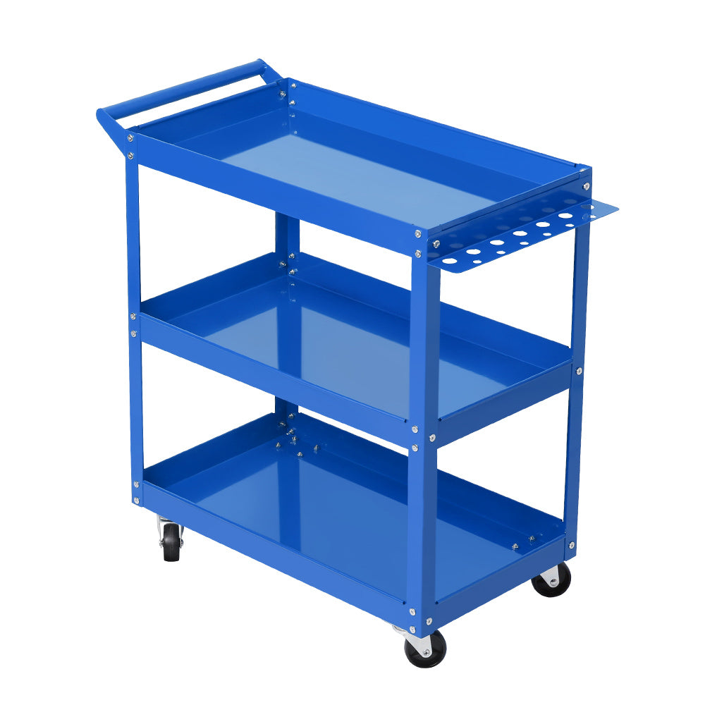 3-Tier Tool Cart Trolley Organizer Blue