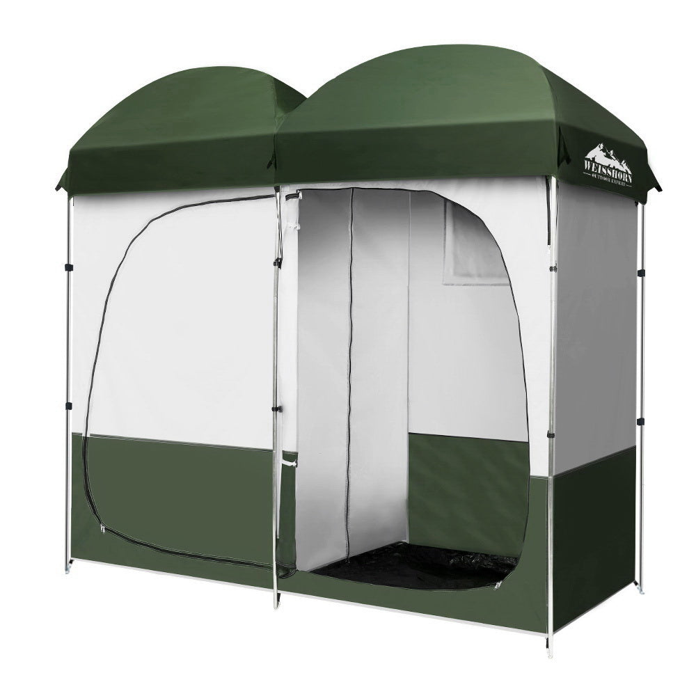 Weisshorn Double Camping Shower & Toilet Tent