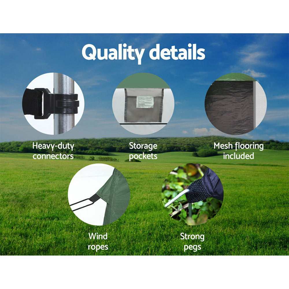 Weisshorn Double Camping Shower & Toilet Tent