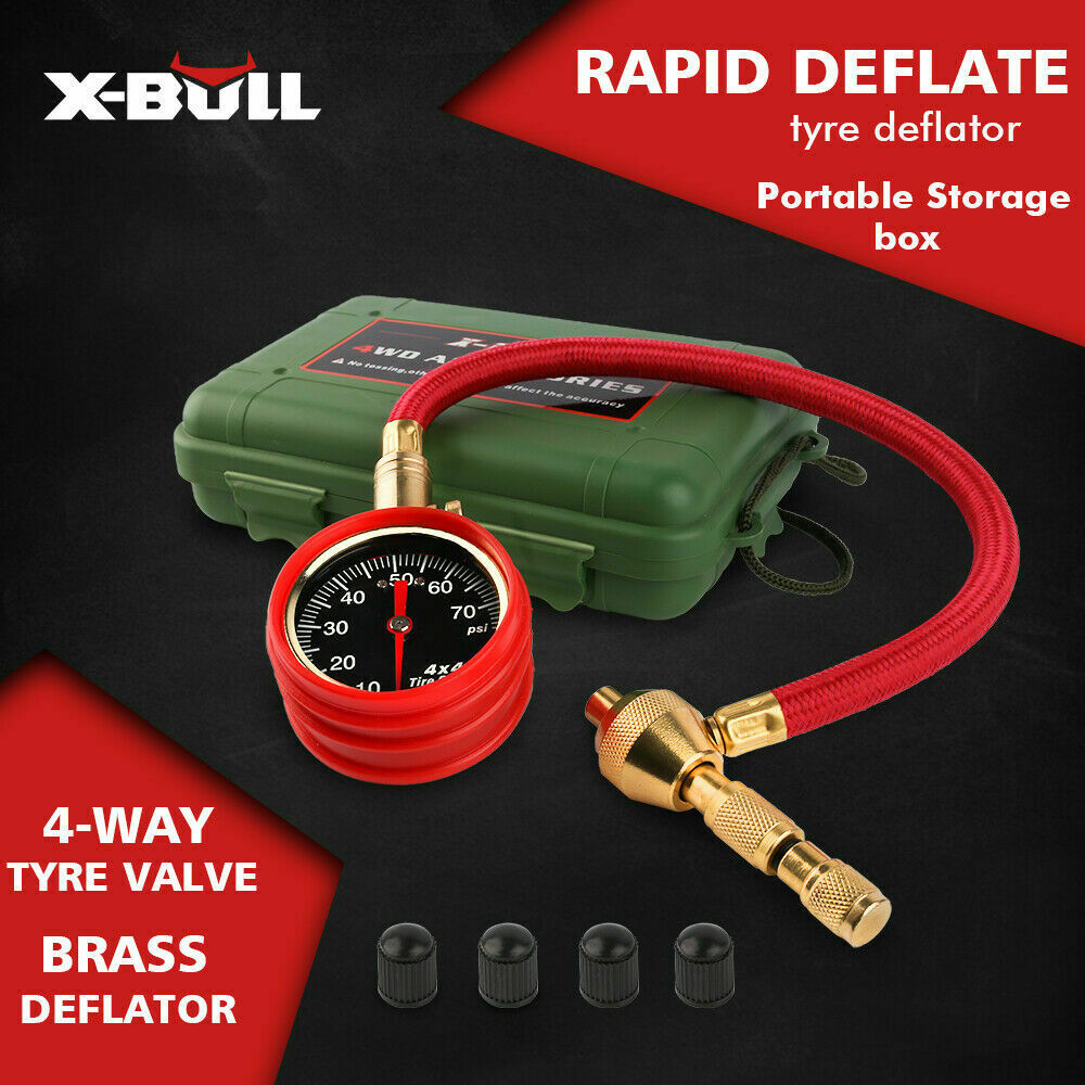 X-BULL Rapid Tyre Deflator With Pressure Gauge