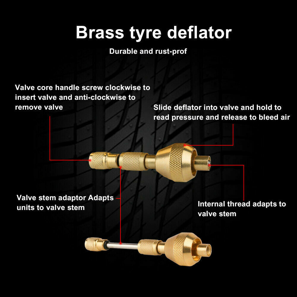 X-BULL Rapid Tyre Deflator With Pressure Gauge