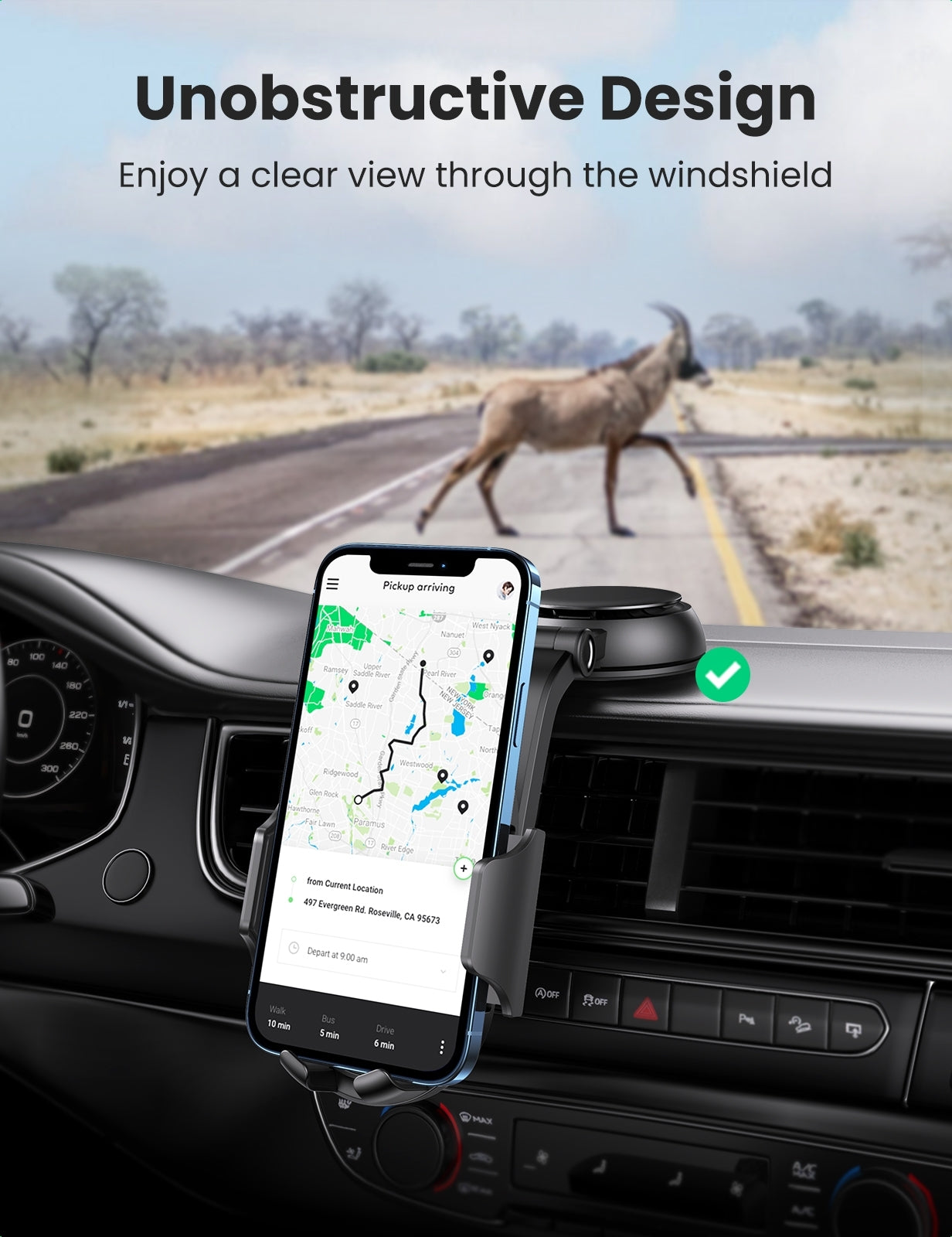 Waterfall Suction Cup Phone Holder