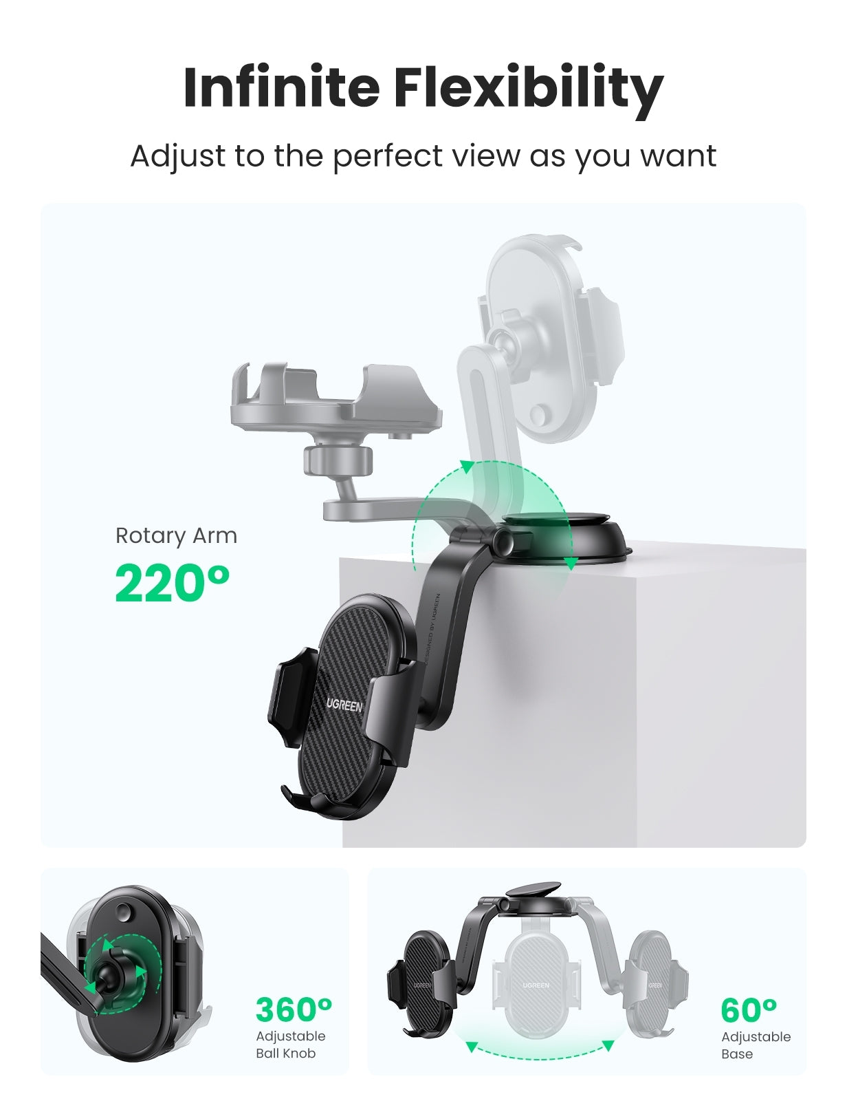 Waterfall Suction Cup Phone Holder