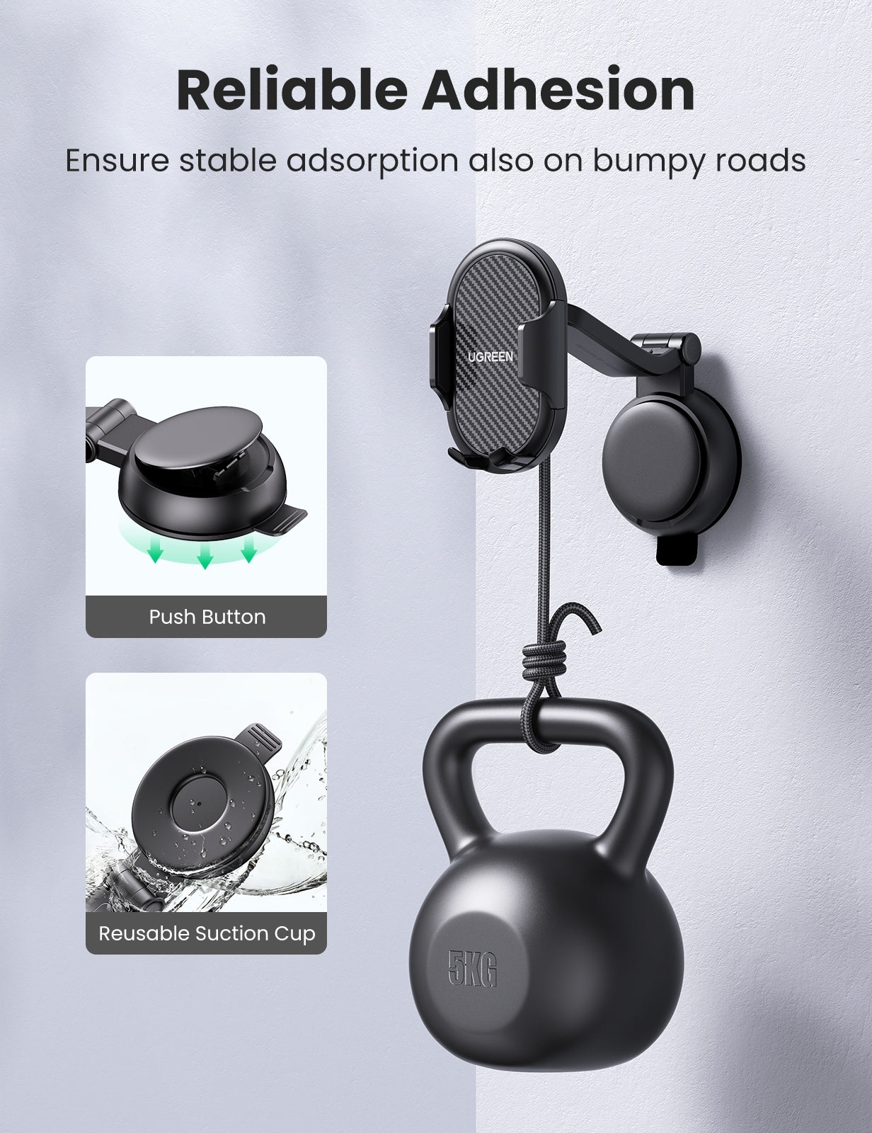 Waterfall Suction Cup Phone Holder