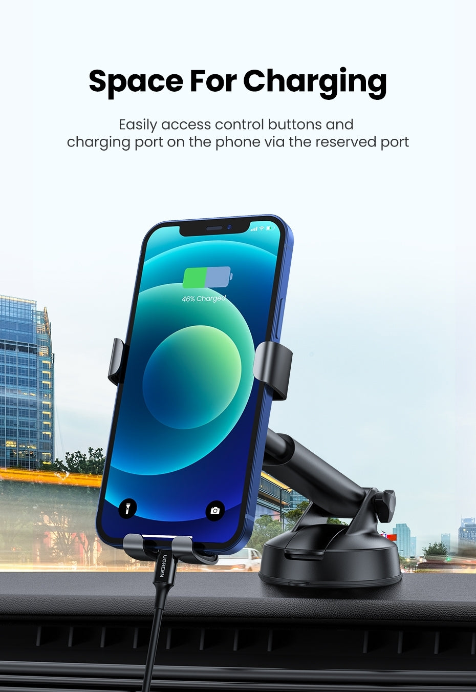 Gravity Suction Cup Phone Holder