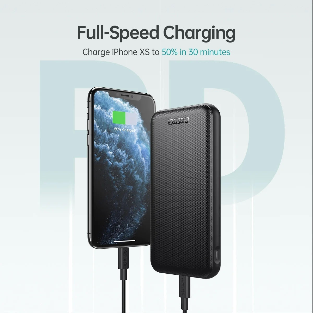 10000mAh Wired Power Bank