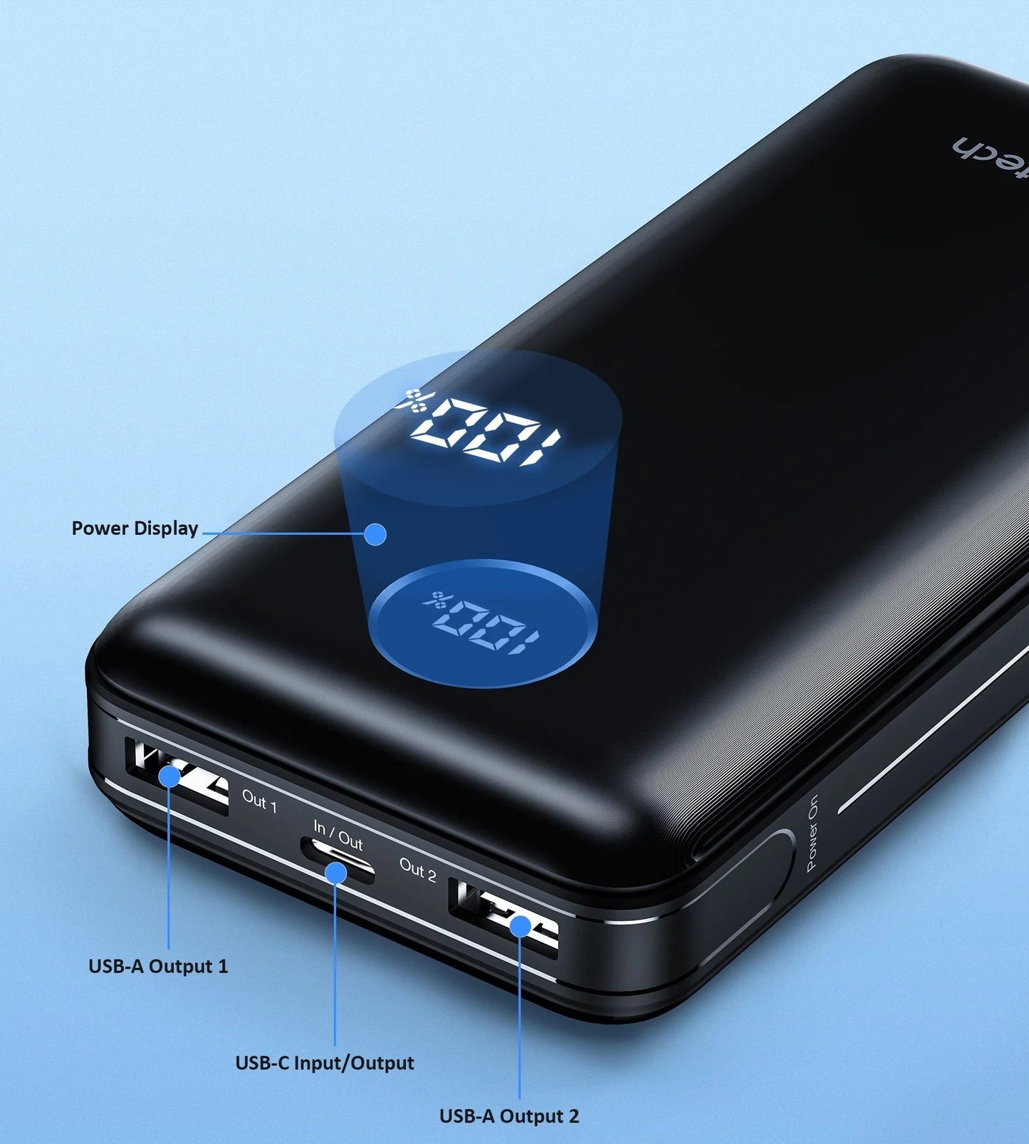 20000mAh Wired Power Bank