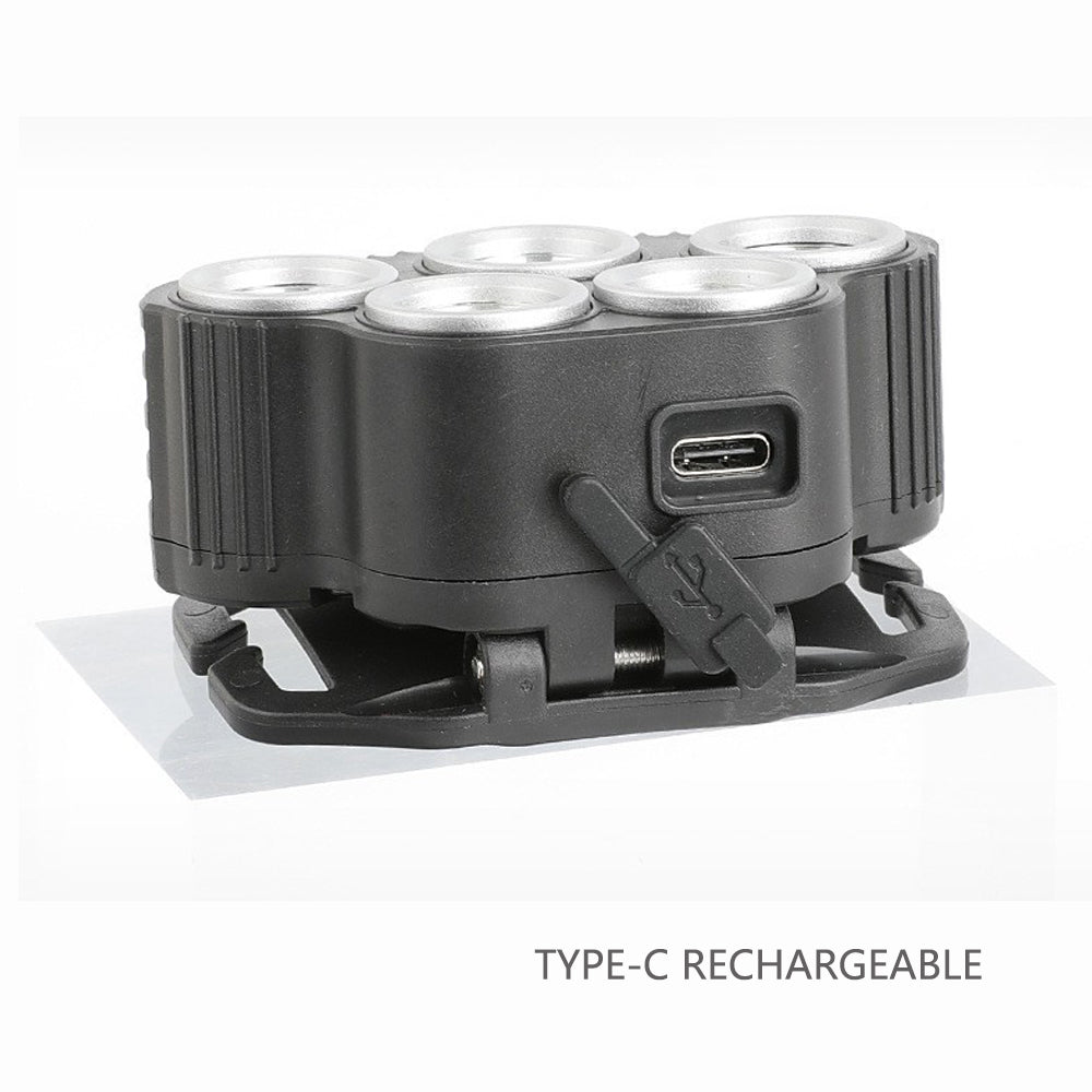 6 Mode COB Rechargeable LED Head Torch