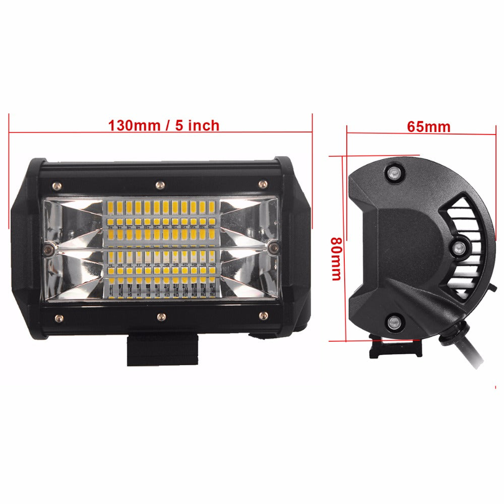 2x 5 inch LED Work Light Bar