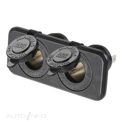 Narva Flush Mount Twin Accessory Cig Socket