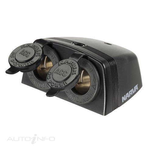 Narva Surface Mount Accessory Dual Cig Socket
