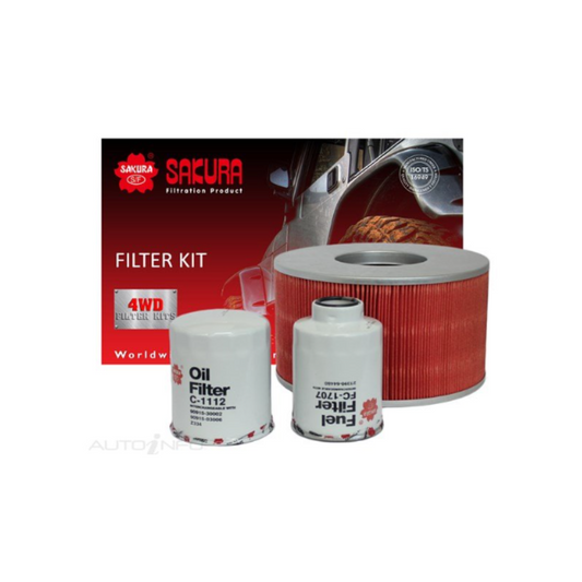 Sakura Filter Kit - Toyota Landcruiser 100 Series 1HZ 1998-2007