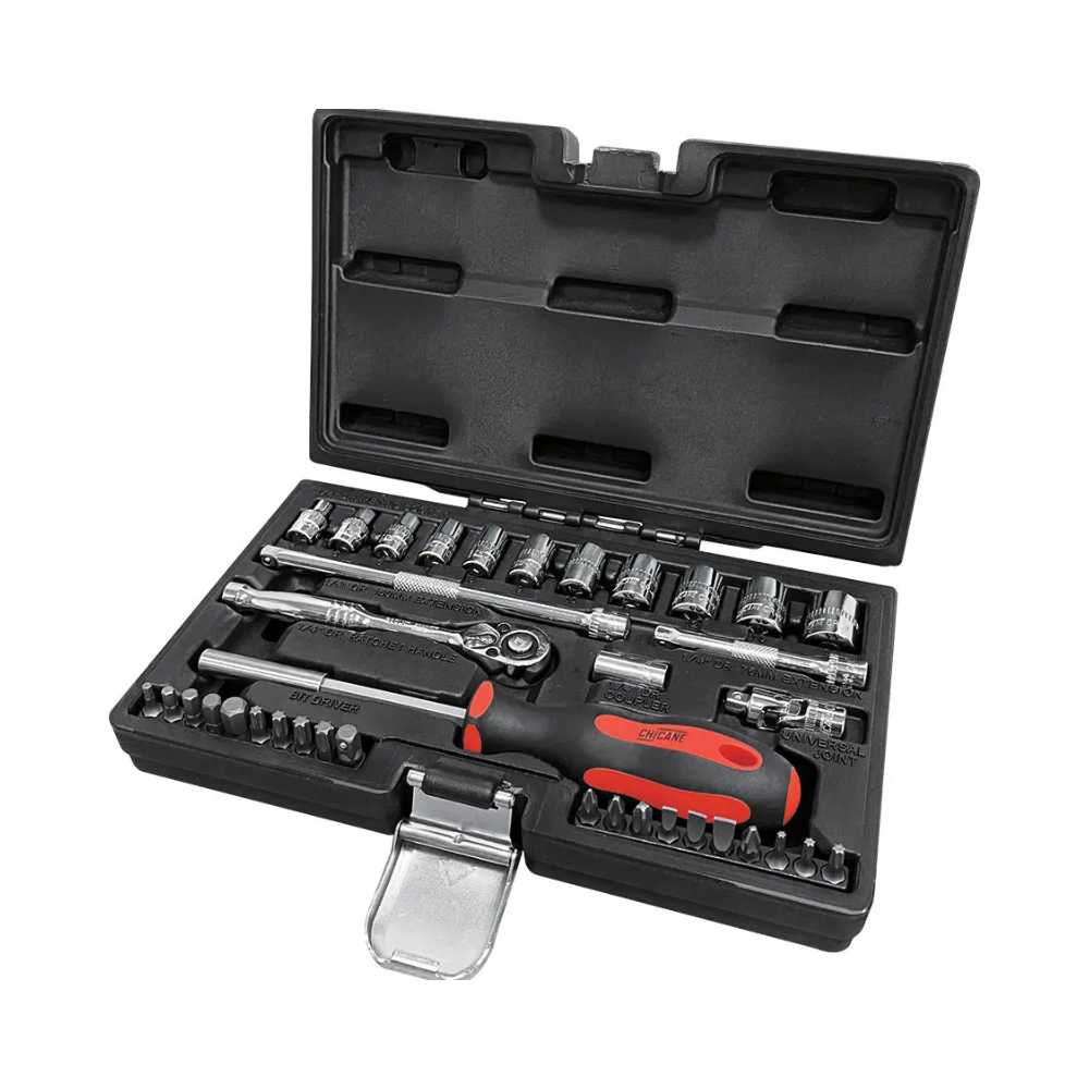 Chicane 37 Piece Socket & Bit Set 1/4 Inch Drive