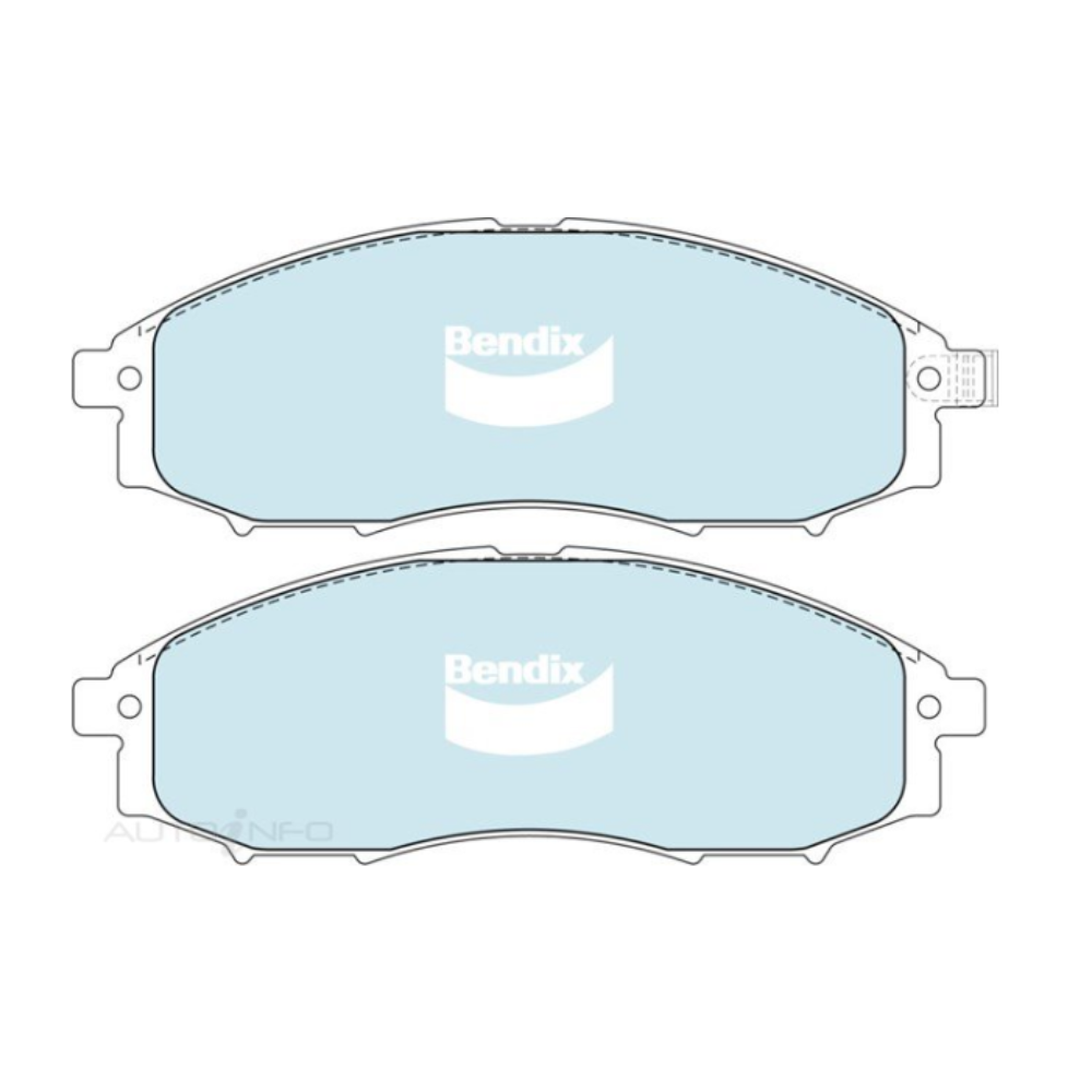 Bendix 4WD Front Brake Pads - Nissan D22 Navara ZD30 2001-2008