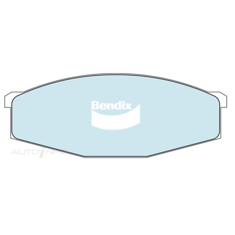 Bendix 4WD Front Brake Pads (Single Piston) - Nissan GQ Patrol TD42 Diesel 1988-1999