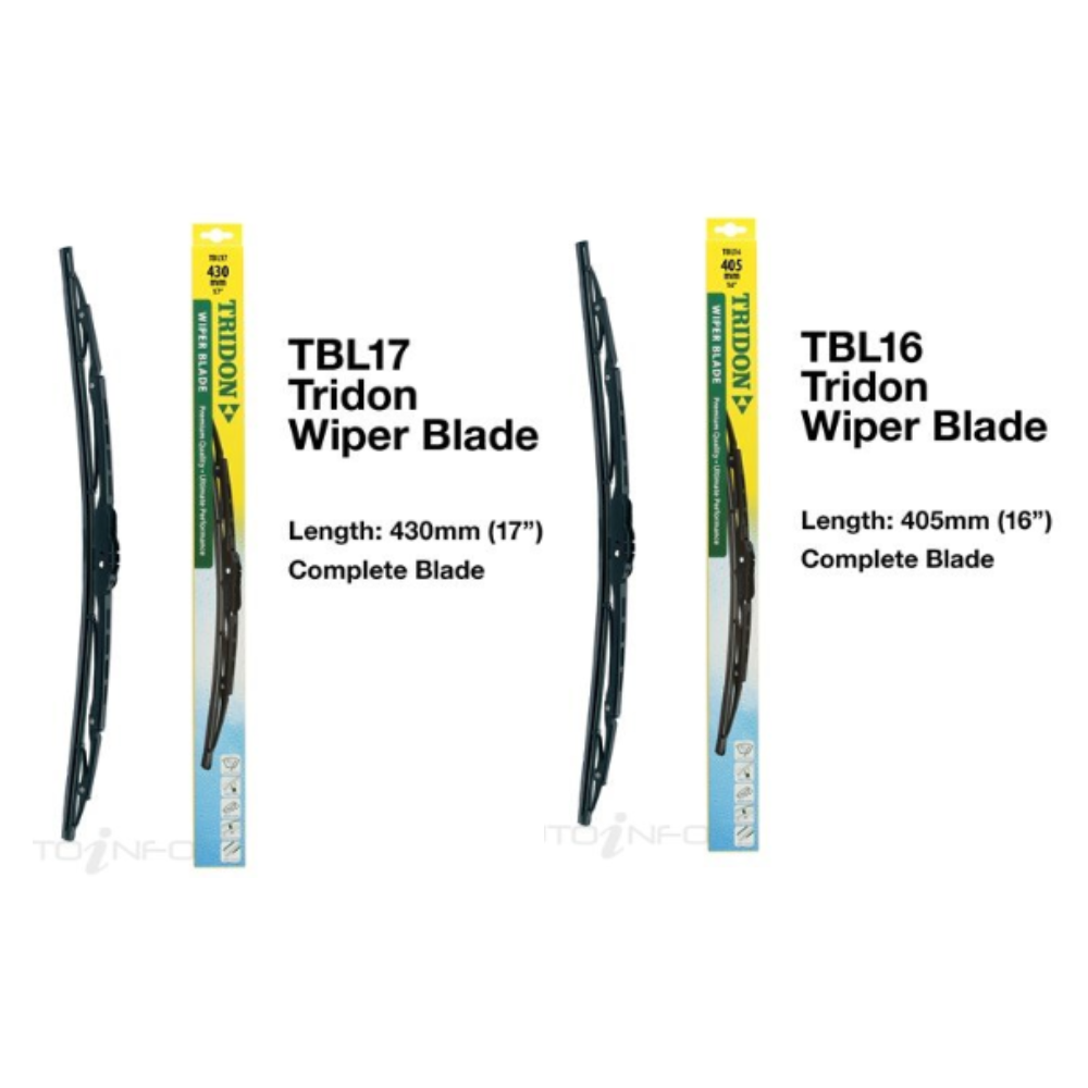 Front Wiper Blade Set -  Toyota KZN165 Hilux 1KZTE 3.0L Turbo Diesel 1999-2005