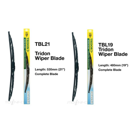 Front Wiper Blade Set -  Toyota KUN25 Hilux 2KDFTV 2.5L Diesel 2005-2015